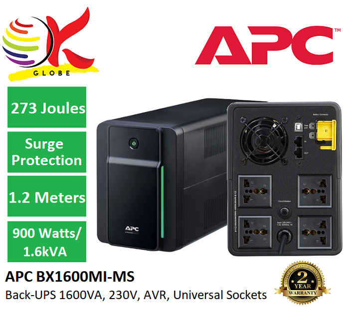 APC 1600VA UPS Back-Up Power Supply