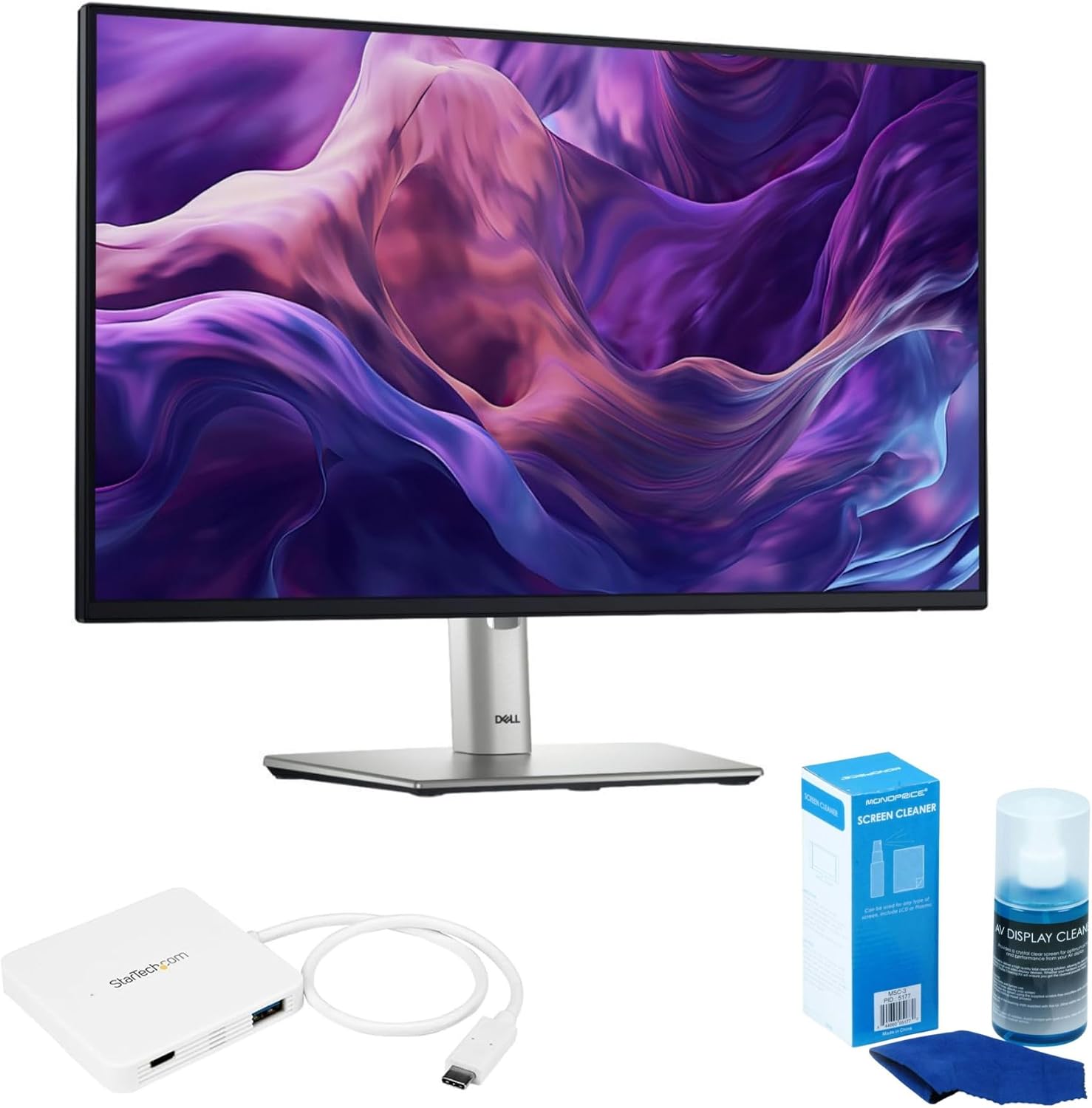 Dell P2425H Monitor with USB-C to USB-C