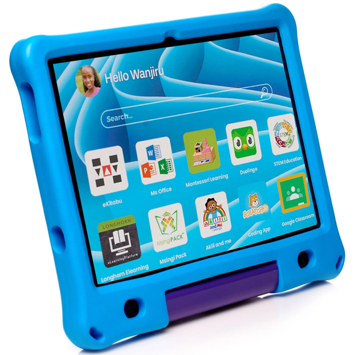 ElimuTab ET03 MAX 10.1-Inch Android 13 Tablet, 64GB/4GB, 4G, with Puffed Case (Ages 2-17)