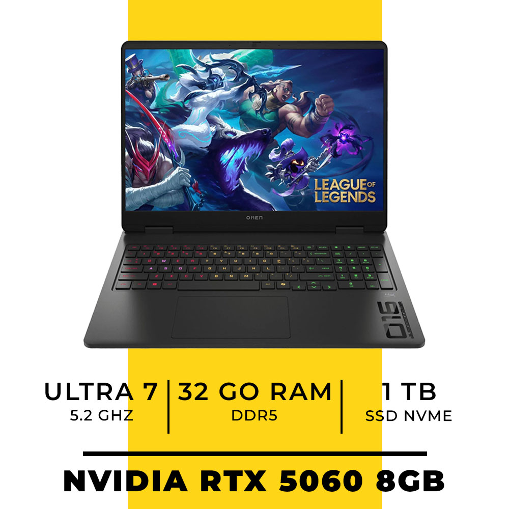 HP Omen Core Ultra 7 15th Generation 16GB 1TB SSD RTX 5060 8GB 16"