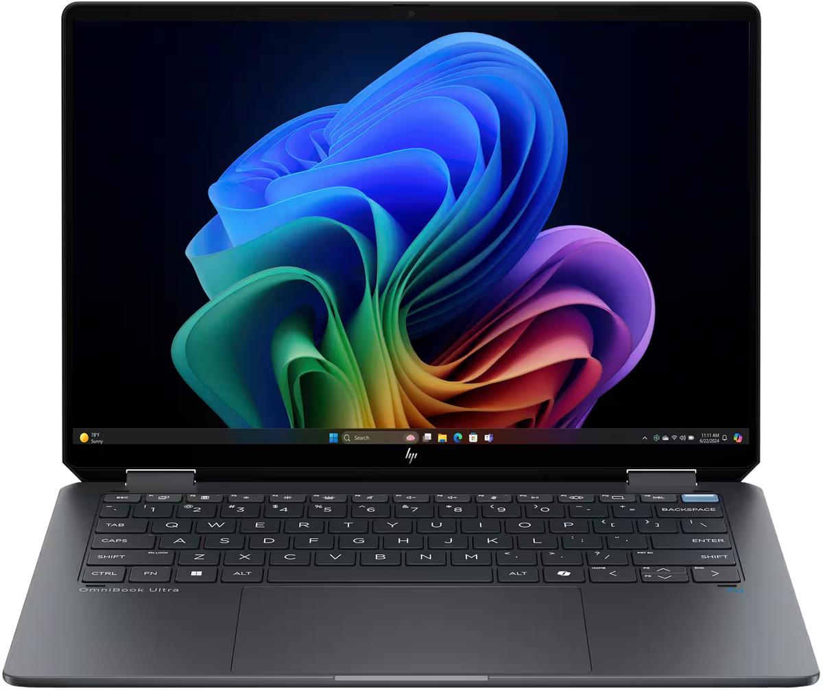 HP OmniBook X-Flip 14 Intel Core Ultra 7 15th Generation 16GB RAM 1TB SSD 2-in-1 Laptop with Stylus Pen, Silver