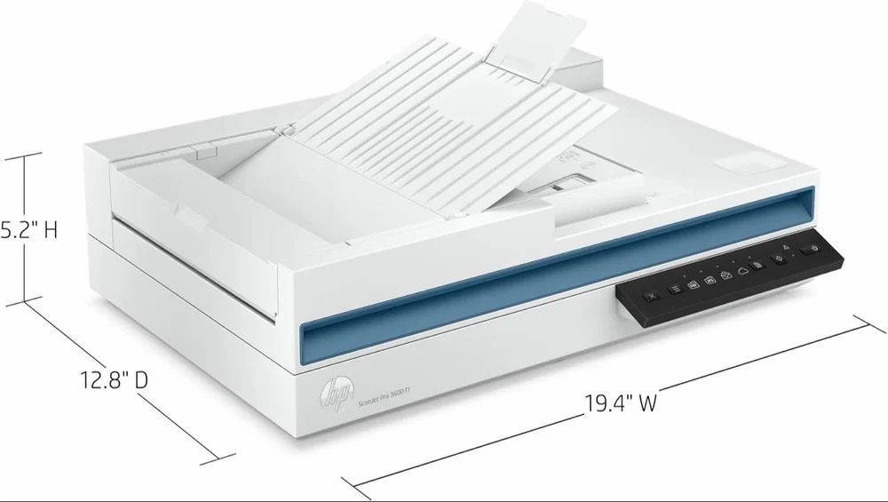 HP ScanJet Pro 3600F1 A4 Flatbed Document Scanner