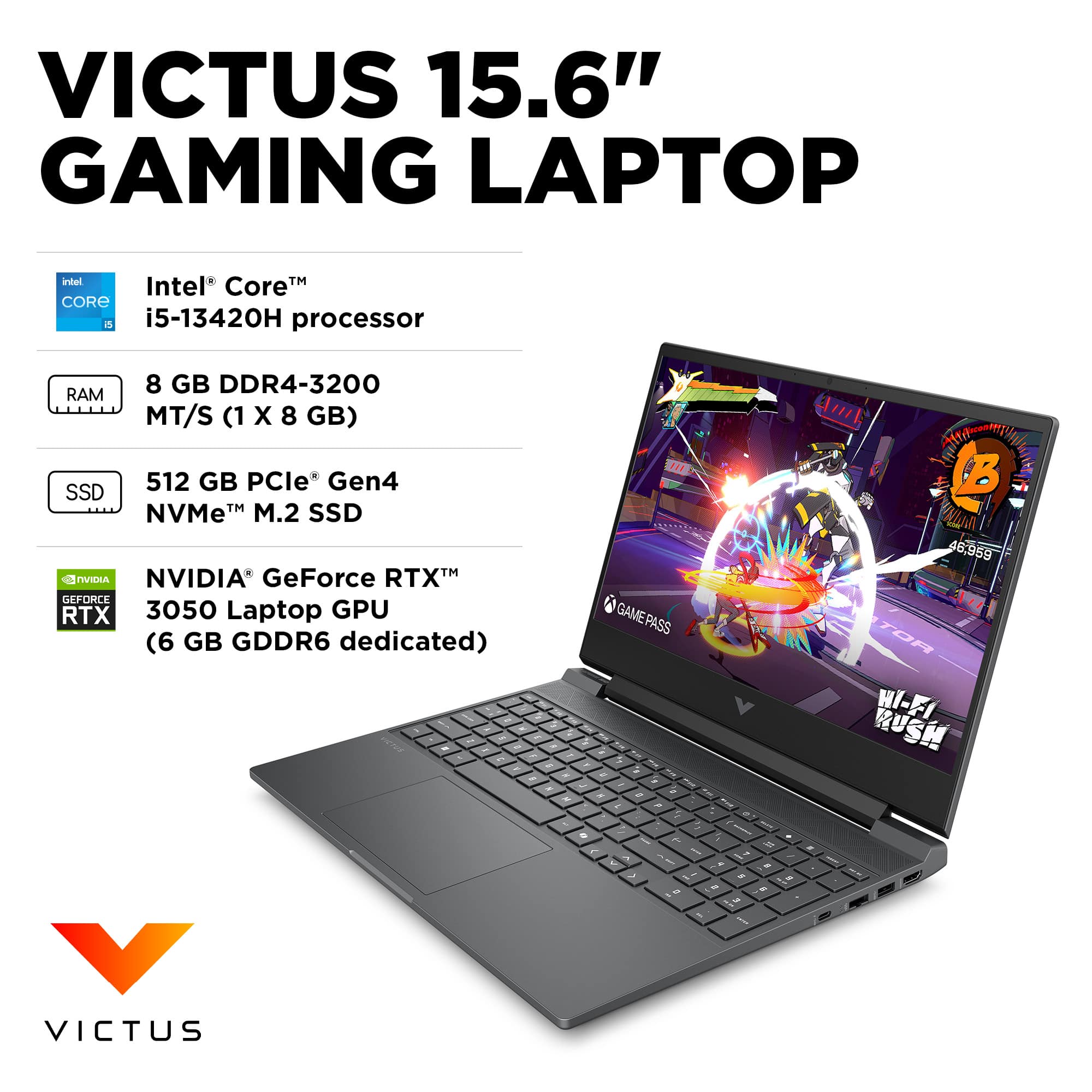 HP Victus Core i5 8GB 512GB RTX 3050 6GB