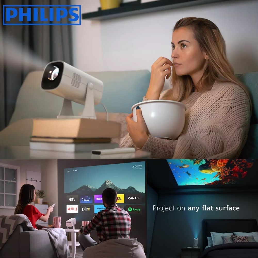 Philips NPX230 Smart FHD WiFi Projector with Built-in Apps